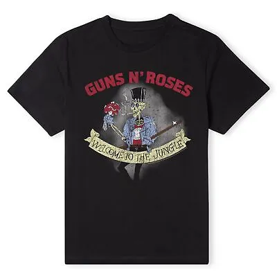 Buy Official Guns N Roses Jungle Skeleton Unisex T-Shirt • 10.79£