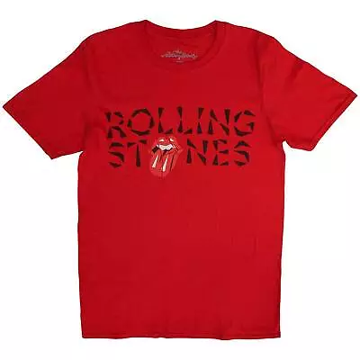 Buy ROLLING STONES -Unisex T- Shirt - Hackney Diamonds Shard Logo Red Cotton • 17.99£