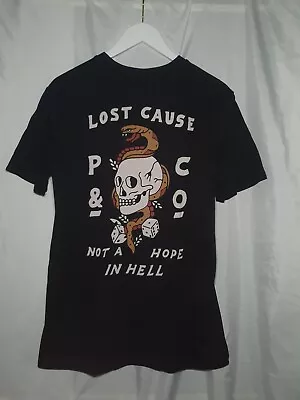 Buy P&Co Lost Cause Biker Vintage Style Tshirt • 9.99£