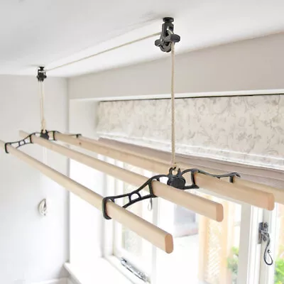 Buy Essential Kitchen Maid®  4 Lath Pulley Clothes Airer • 39.50£