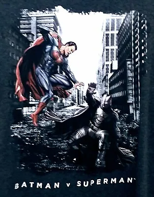 Buy Batman V Superman Dawn Of Justice Grey Medium Tshirt Graphic Comic Superheroes • 3£