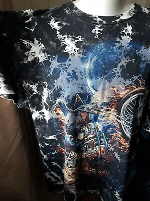 Buy WILD, Ghost Rider All Over Print, T Shirt (Xl) • 19.99£