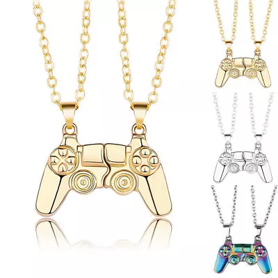 Buy Pendant Game Controller Necklaces Couple Necklace Jewelry Choker Magnetic Gifts  • 7.85£