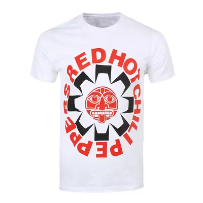 Buy Red Hot Chili Peppers T-Shirt Aztec Logo Rock Official Band White New • 15.95£