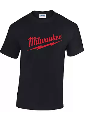 Buy Milwaukee T Shirt  Builder Works Top Diy Tshirt  Power Tools Printed Logo Tshirt • 13.99£