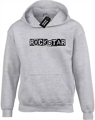 Buy Rockstar Hoody Hoodie Cool Music Fan Guitar Player Musician Gift Idea Top (col) • 16.99£
