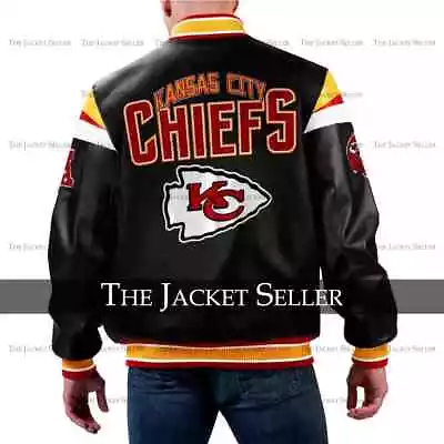 Buy NFL Kansas City Chiefs Leather Jacket For Men And Women • 155.08£