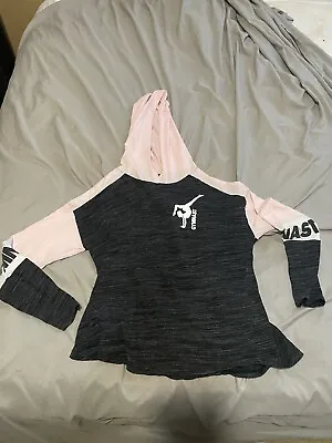 Buy Justice Girls Long Sleeve Gymnast  T-Shirt Pink & Dark Gray Shipping Included • 6.31£