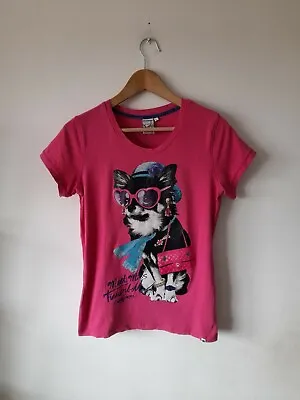 Buy Dutchy Puppy Pink The Sting Stretchy T Shirt L 14 16 Uk Y2K Tinkerbell Dog  • 12£