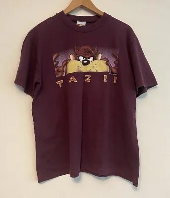 Buy LOONEY TUNES Vintage Tasmanian Devil Taz T-Shirt Size M 1997 Warner Bros Cotton • 62.64£