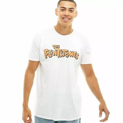 Buy Official The Flintstones Mens Logo T-shirt White S - XXL • 10.49£