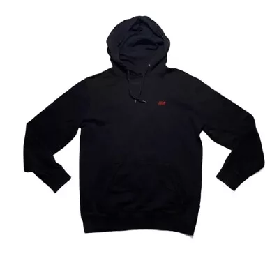 Buy Mens Vans Black Spellout Hoodie Sweatshirt Jumper Size Small • 15.31£