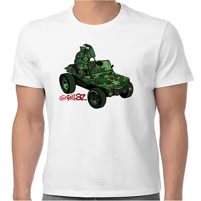 Buy Gorillaz Green Jeep T Shirt Official And New White S - 2XL • 15.25£