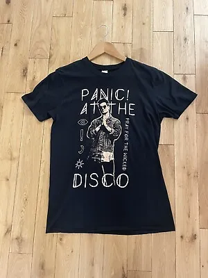 Buy PANIC AT THE DISCO European 2019 Tour T-Shirt Black - Size Men’s Medium • 12.50£