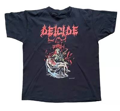 Buy Deicide T Shirt Extra Large Vintage 1998 When Satan Lives Rare Double Sided • 90£