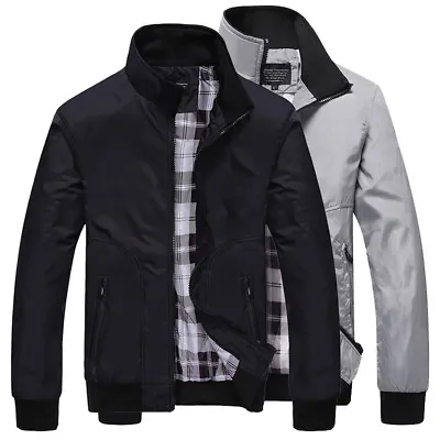 Buy Autumn Outdoor Mens Stand Collar Zipper Jacket Sports Coat Windbreaker Tops • 12.99£