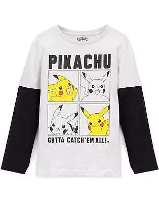 Buy Pokemon Grey Long Sleeved T-Shirt (Boys) • 11.99£