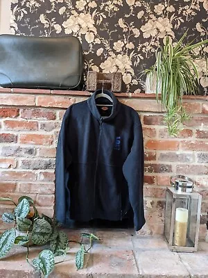 Buy Mens Black/Navy Dickies Fleece Lined Full Zip Pocket Work Coat Jacket XL  • 18.99£