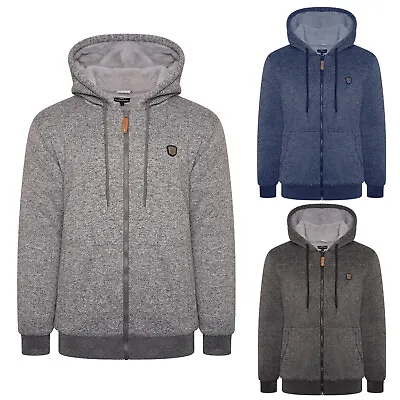 Buy Mens Fur Lined Zip Up Hooded Top Winter Sherpa Hoodie Boys Casual Warm Jackets • 22.99£