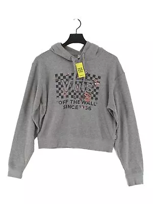 Buy Vans Women's Hoodie XS Grey Graphic Cotton With Polyester Pullover • 13.90£