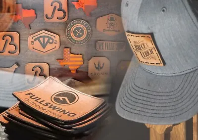 Buy Custom Leather Patches For Hats Jacket Bag Outfit Costumes Leather Goods Denim • 9.99£