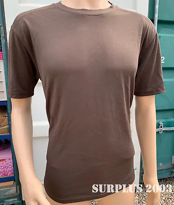 Buy Brown GYM T-Shirt Moisture Self Wicking Top COOLMAX BRITISH ARMY • 6£