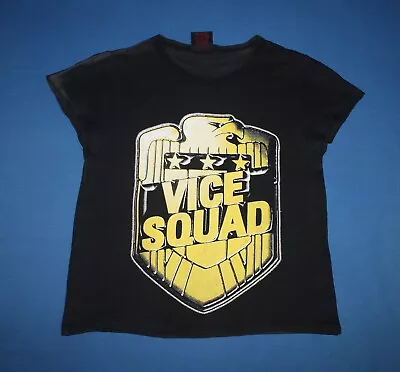 Buy Vintage Y2K Vice Squad Shirt Punk Rock Band Black Women's Tee Large • 91.66£