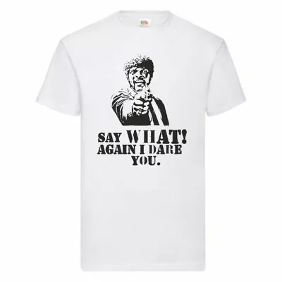Buy Pulp Fiction Say What Again I Dare You T Shirt Small-2XL • 9.86£
