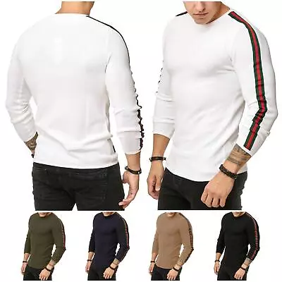 Buy Men's Knitted Jumper Sweatshirt Knit Slim-Fit Luxury Line Redbridge • 20.04£