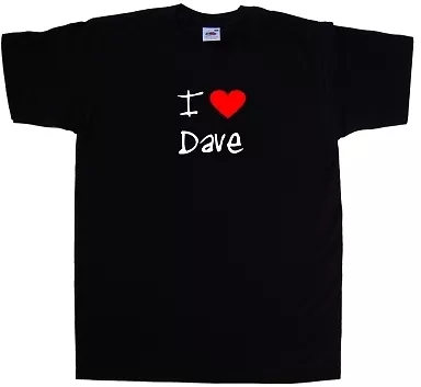 Buy I Love Heart Dave T-Shirt • 8.99£