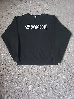 Buy Vintage Gorgoroth Sweatshirt - Size L - Heavy Black Metal - Mayhem Immortal   • 14.99£