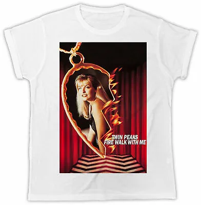 Buy Twin Peaks T-shirt Tv Movie Poster Fashion Unisex White Tee Gift Retro Classic • 5.99£
