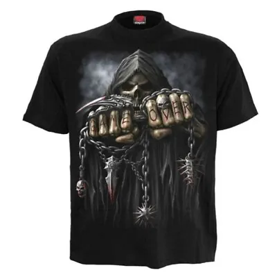 Buy Spiral Direct Game Over T Shirts Top Skull Gothic Biker UK Seller • 14.99£