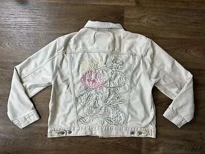 Buy Levi Floral Light Denim Jacket Xl • 56.70£
