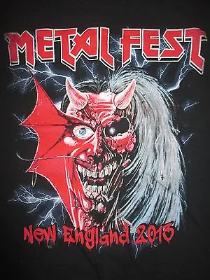 Buy 2013 METAL FEST & HARDCORE (SM) T-Shirt NEW ENGLAND ANTHRAX HATEBREED EXODUS • 24.33£
