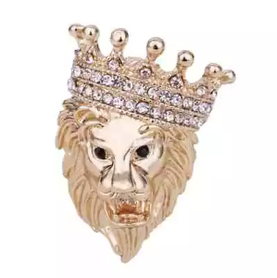 Buy Lion King Pin Stunning Look Gold Plated Retro Celebrity Brooch Broach Gift Jjj31 • 14.44£