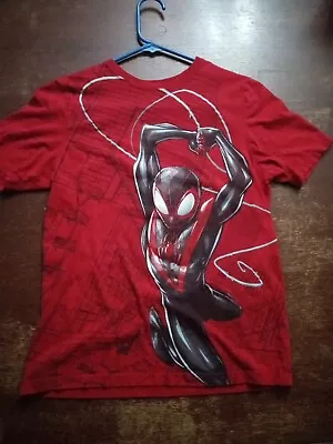 Buy Youth Boys XL 14-16 Spider-Man Miles Morales T-shirt • 4.82£