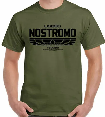 Buy Nostromo T-Shirt Mens Alien Film Movie USCSS Weyland 100% Retro Gift S- 3xl Tee • 6.99£