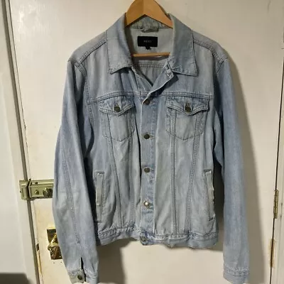Buy Men’s Vintage 90s Next Blue Denim Jacket Large • 9.99£