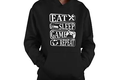 Buy Children | Gaming | Hoodie | Eat,sleep,game,repeat | Jumper | Gift | Gamer • 22.99£