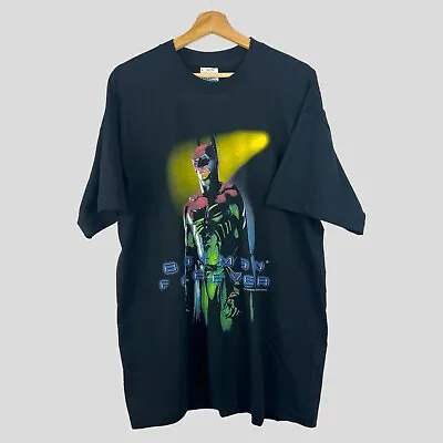 Buy Vintage Batman Forever T-Shirt Mens XL 1995 Graphic Print Single Stitch BNWOT • 89.95£