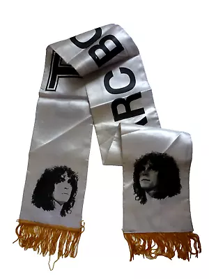 Buy Vintage T.REX Band Banner Scarf Merch 1970s Marc Bolan Retro Silver & Gold • 32.99£