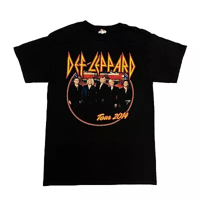Buy Def Leppard T-Shirt 2014 USA Tour Black Mens M Short Sleeve Music Rock Band • 15.99£