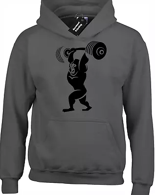 Buy Lifting Gorilla Hoody Hoodie Cool Gym Design Training Top Beast Mode • 16.99£