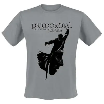 Buy  Primordial - Where Greater Men Have Fallen (Grey) T-Shirt-XXL #104608 • 15.33£