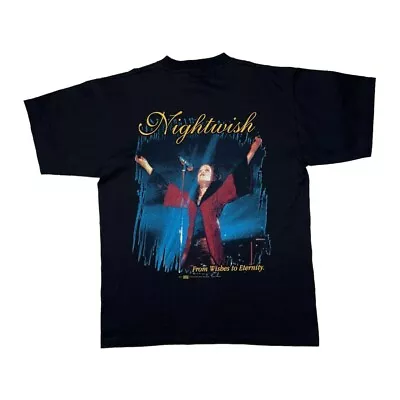 Buy Vintage NIGHTWISH (2001) From Wishes To Eternity Heavy Metal Band T-Shirt Large • 75£
