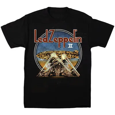 Buy Led Zeppelin LZII Searchlights Black T-Shirt - OFFICIAL • 16.29£