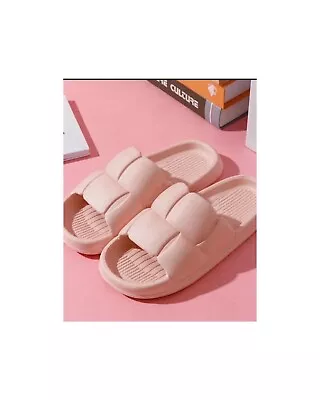 Buy Thick Flat Bottom Bathroom Home Slippers • 4.49£