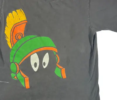Buy Vintage 1990  Marvin The Martian  T-Shirt By Changes, Single Stitch, Size L • 56.33£