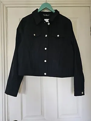 Buy Ruth Langsford Twill Denim Style Jacket. Black. Size 20. BN RRP £48 • 19.99£